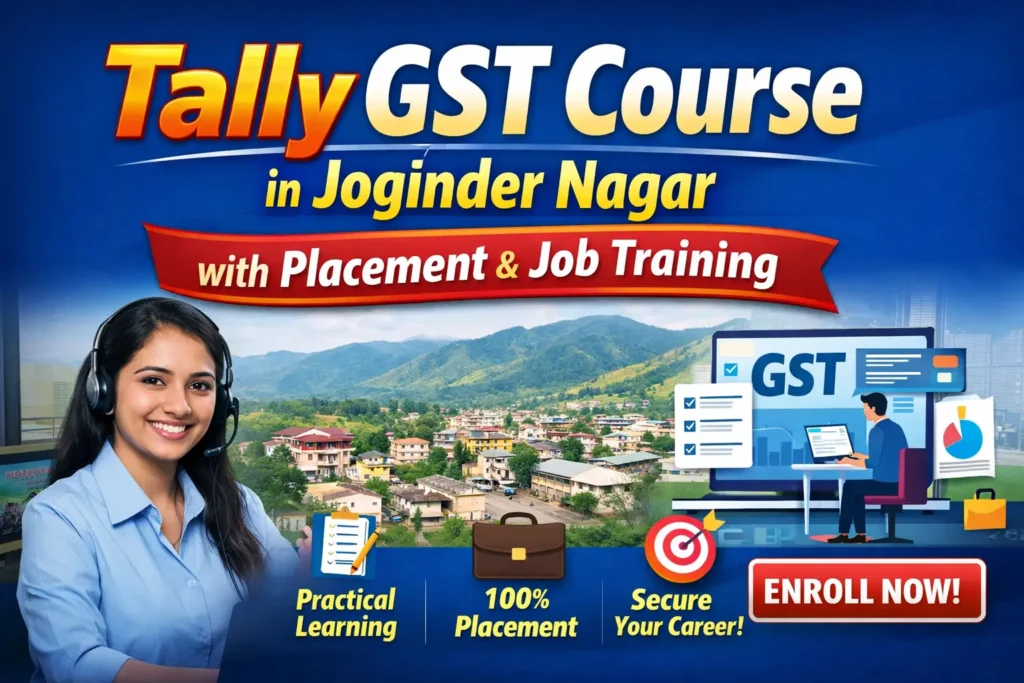 Tally & GST Course in Joginder Nagar with Placement