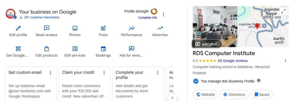 Google Business Profile Dashboard