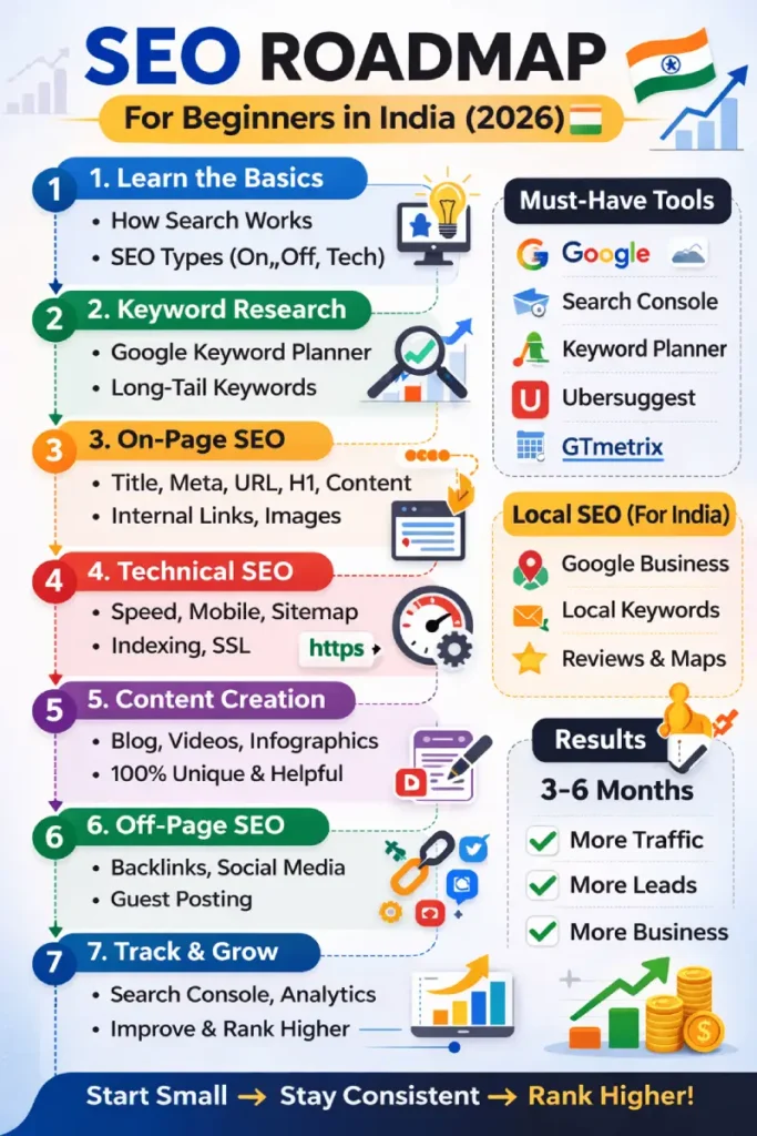 SEO Roadmap for Beginners in India