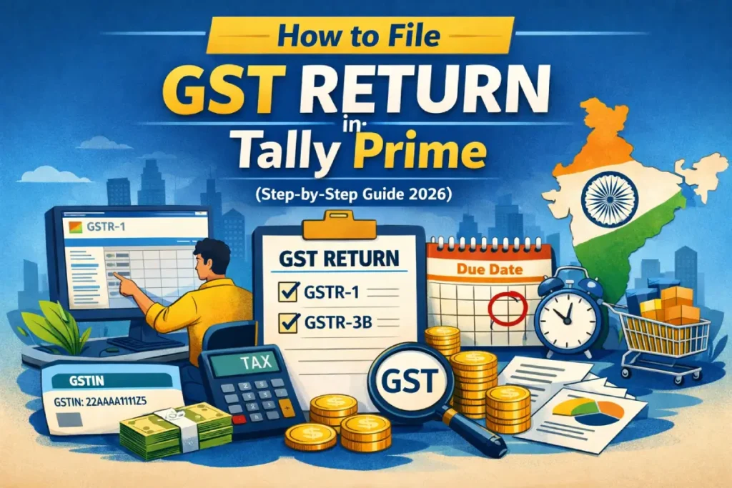 how to file gst return in tally prime step by step 2026