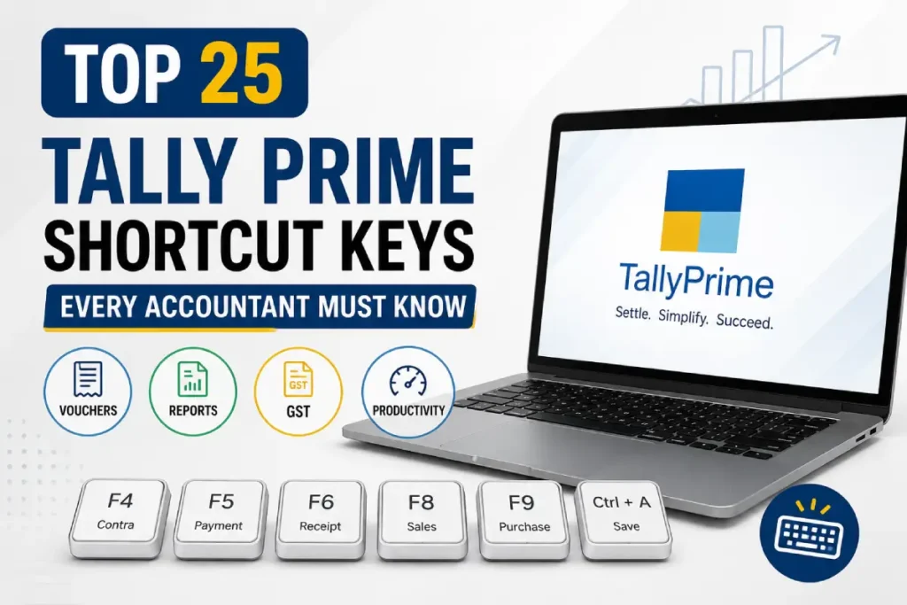 Top 25 Tally Prime Shortcut Keys Every Accountant Must Know in 2026